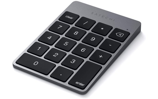 Pavé numérique Bluetooth Satechi Slim Wireless - Gris Sidéral