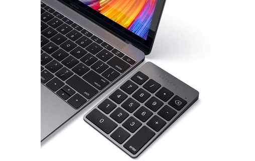 Pavé numérique Bluetooth Satechi Slim Wireless - Gris Sidéral