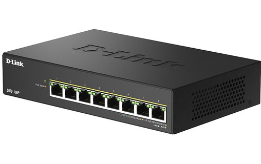 Switch Ethernet D-Link DMS-108P/E 8 ports - 2,5 GbE, PoE