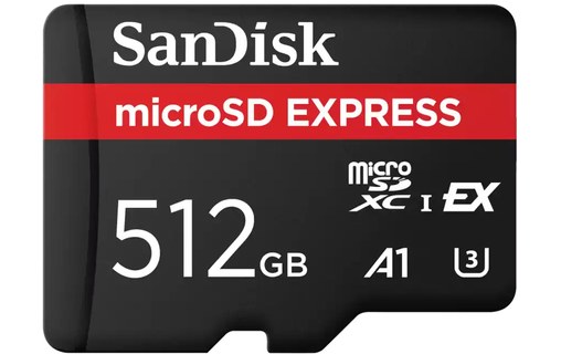 Carte microSDXC SanDisk Express 512 Go, UHS-I