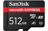 Carte microSDXC SanDisk Express 512 Go, UHS-I