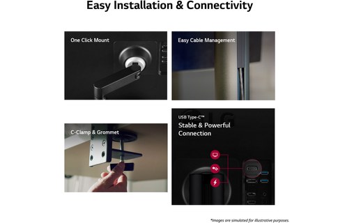 Écran 31,5" LG UltraFine 32UN880K-B - 4K USB-C