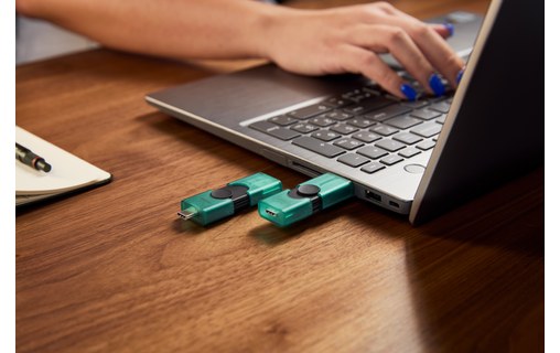 Clé USB-C et USB-A Kingston DataTraveler Duo G2 256 Go - Noir - USB 3.2