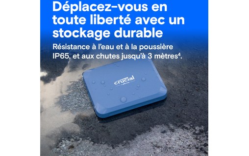 Crucial X10 1 To - Bleu - SSD externe USB-C