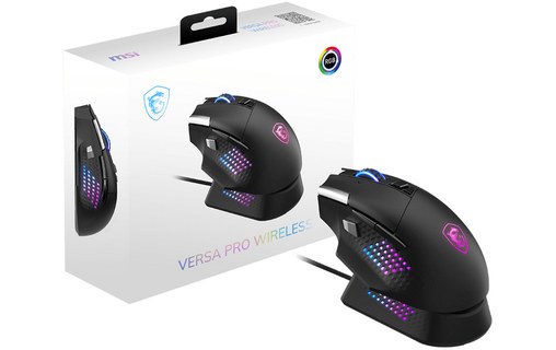 Souris Gaming sans fil MSI S12-4301370-CLA - Noire