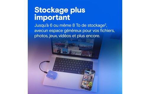 Crucial X10 1 To - Bleu - SSD externe USB-C