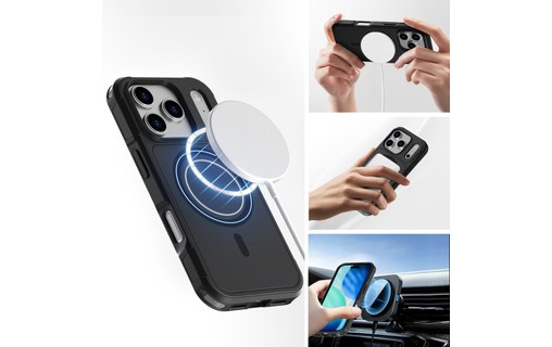 Coque MagSafe pour iPhone 17 Pro - 4Smarts Defend - Noire