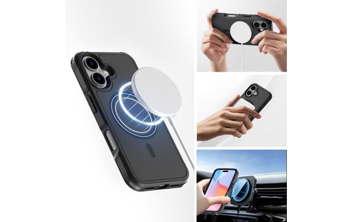 Coque MagSafe pour iPhone 17 - 4Smarts Defend - Noire