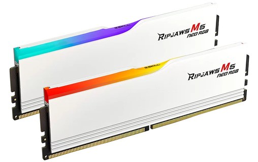 Mémoire RAM G.SKILL Ripjaws M5 Neo RGB 64 Go (2 x 32 Go) DDR5 6000 MHz CL30
