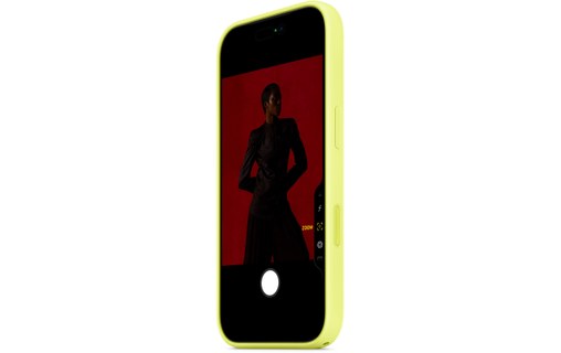 Coque Apple en silicone avec MagSafe pour iPhone 17 Pro - Jaune Fluo