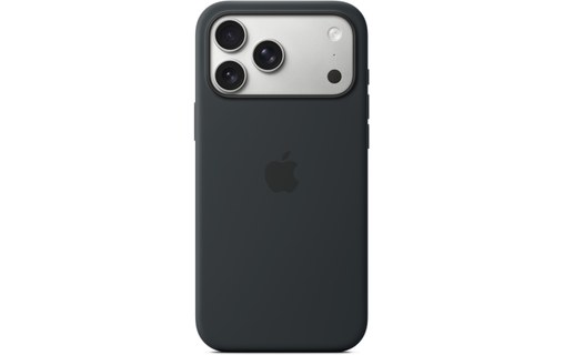 Coque Apple en silicone avec MagSafe pour iPhone 17 Pro Max - Noire