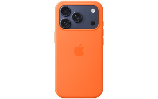 Coque Apple en silicone avec MagSafe pour iPhone 17 Pro - Orange