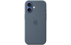 Coque Apple en silicone avec MagSafe pour iPhone 17 - Bleu maritime