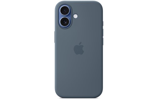 Coque Apple en silicone avec MagSafe pour iPhone 17 - Bleu maritime