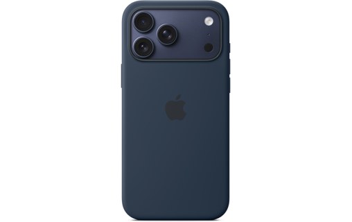 Coque Apple en silicone avec MagSafe pour iPhone 17 Pro Max - Minuit