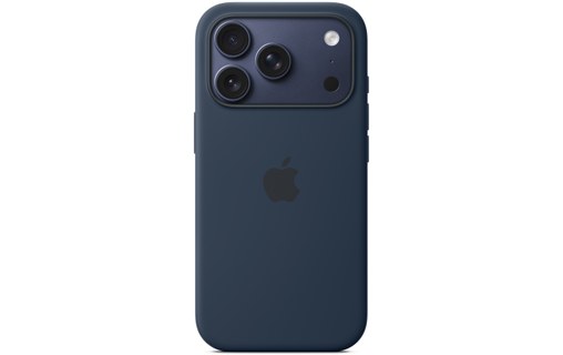 Coque Apple en silicone avec MagSafe pour iPhone 17 Pro - Minuit