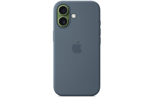 Coque Apple en silicone avec MagSafe pour iPhone 17 - Bleu maritime