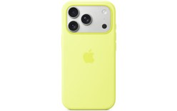 Coque Apple en silicone avec MagSafe pour iPhone 17 Pro - Jaune Fluo