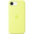 Coque Apple en silicone pour iPhone 16e - Jaune fluo