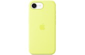 Coque Apple en silicone pour iPhone 16e - Jaune fluo