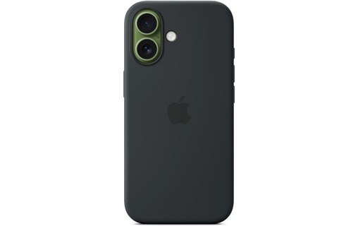 Coque Apple en silicone avec MagSafe pour iPhone 17 - Noire