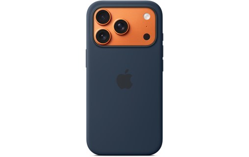 Coque Apple en silicone avec MagSafe pour iPhone 17 Pro - Minuit