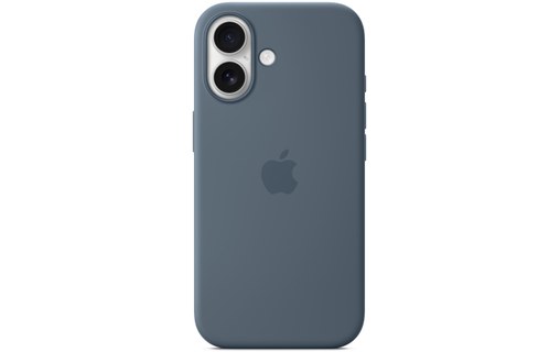 Coque Apple en silicone avec MagSafe pour iPhone 17 - Bleu maritime