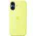 Coque Apple en silicone avec MagSafe pour iPhone 17 - Jaune fluo