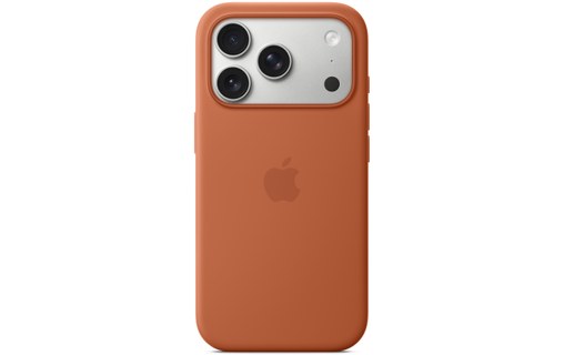 Coque Apple en silicone avec MagSafe pour iPhone 17 Pro - Terracotta
