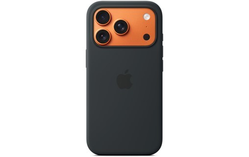 Coque Apple en silicone avec MagSafe pour iPhone 17 Pro - Noire