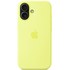 Coque Apple en silicone avec MagSafe pour iPhone 17 - Jaune fluo