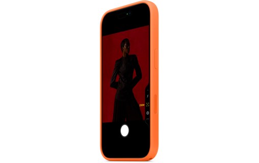 Coque Apple en silicone avec MagSafe pour iPhone 17 Pro - Orange