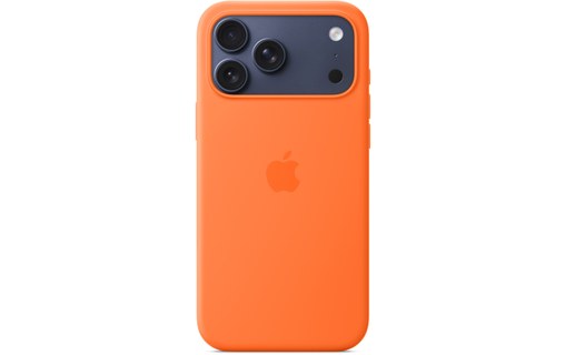 Coque Apple en silicone avec MagSafe pour iPhone 17 Pro Max - Orange