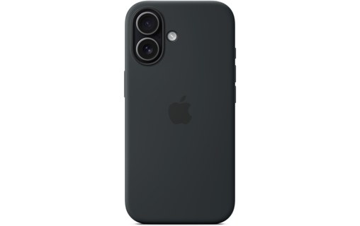 Coque Apple en silicone avec MagSafe pour iPhone 17 - Noire