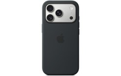 Coque Apple en silicone avec MagSafe pour iPhone 17 Pro - Noire