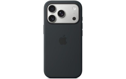 Coque Apple en silicone avec MagSafe pour iPhone 17 Pro - Noire