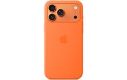 Coque Apple en silicone avec MagSafe pour iPhone 17 Pro Max - Orange