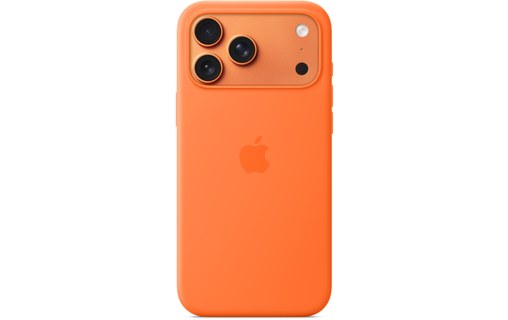 Coque Apple en silicone avec MagSafe pour iPhone 17 Pro Max - Orange