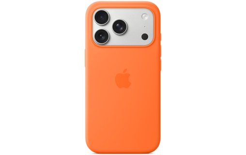 Coque Apple en silicone avec MagSafe pour iPhone 17 Pro - Orange