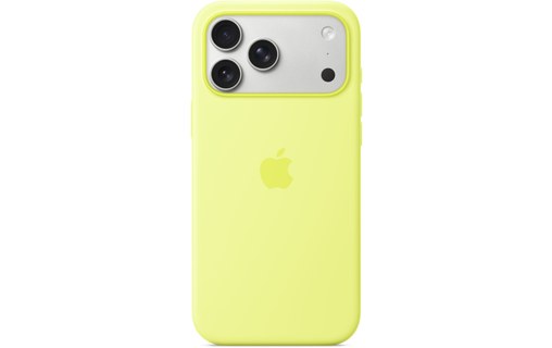 Coque Apple en silicone avec MagSafe pour iPhone 17 Pro Max - Jaune Fluo