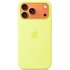 Coque Apple en silicone avec MagSafe pour iPhone 17 Pro Max - Jaune Fluo