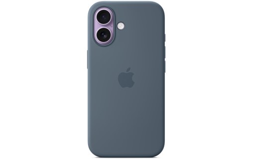 Coque Apple en silicone avec MagSafe pour iPhone 17 - Bleu maritime