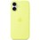 Coque Apple en silicone avec MagSafe pour iPhone 17 - Jaune fluo