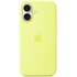 Coque Apple en silicone avec MagSafe pour iPhone 17 - Jaune fluo