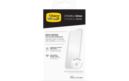 Protection d'écran pour iPhone 17 Pro Max - OtterBox Glass Clear