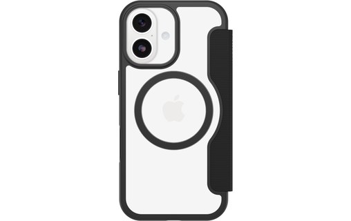 Étui à rabat MagSafe pour iPhone 17 - OtterBox React - Noire transparent