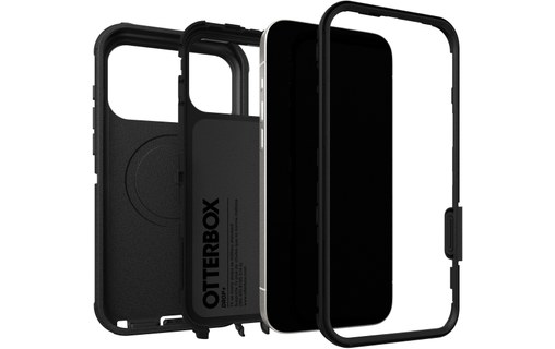 Coque MagSafe pour iPhone 17 Pro Max - OtterBox Defender Pro - Noire