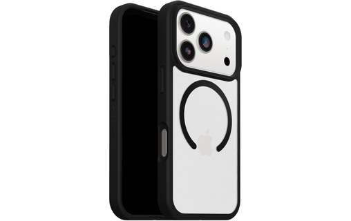 Coque MagSafe pour iPhone 17 Pro - OtterBox React - Noire transparent