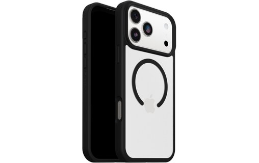 Coque MagSafe pour iPhone 17 Pro Max - OtterBox React - Noire transparent