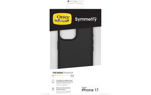 Coque MagSafe pour iPhone 17 - OtterBox Symmetry - Noire